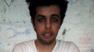 Video grab of Abdullah Elshamy. 14 May 2014