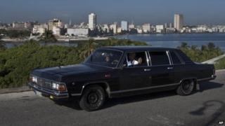 Soviet-made limousine ferrying tourists. 18/06/2014