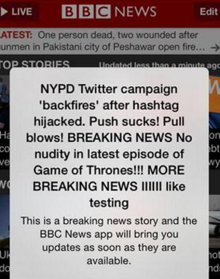 The push alerts