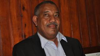 Lamu Governor Issa Timamy appears in court in Mombasa, 26 June 2014