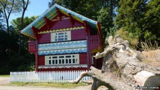 The restored Swiss Cottage