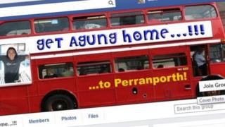 Agung Mantra Facebook bus picture