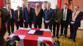 Orange and unionist leaders
