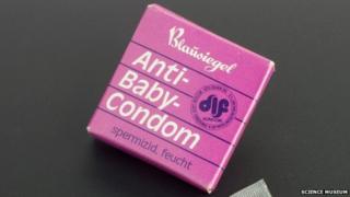 Packet of ant-baby Condoms, Science Museum