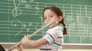 girl on flute