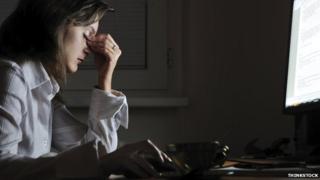 Woman working