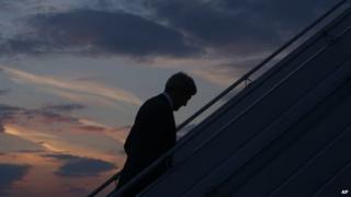 US Secretary of State John Kerry returns to Washington