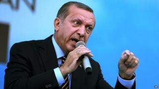 Turkey's Prime Minister, Recep Tayyip Erdogan
