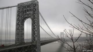 The George Washington Bridge on 17 December 2013