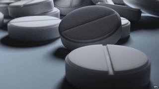 Picture of aspirin pills