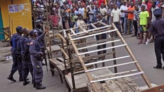 Security forces erect blockade around West Point