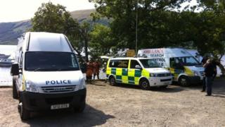 Emergency services at the scene