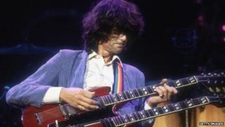 Jimmy Page, in 1983
