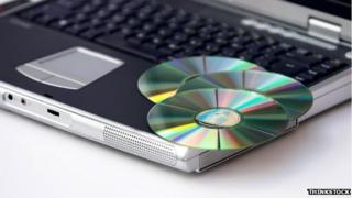 Computer with disks