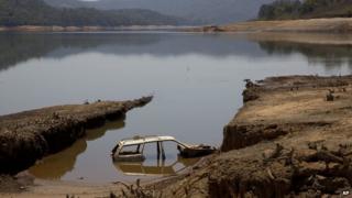 Atibainha dam which provides water to greater Sao Paulo 10 Oct 2014