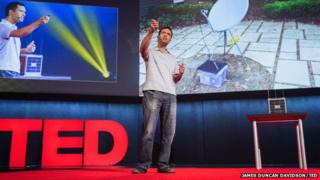 Syed Karim on TED stage