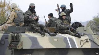 Ukrainian troops in Mariupol, 4 Nov