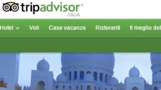Homepage of Tripadvisor Italy