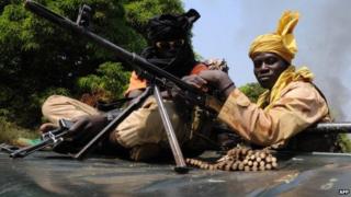 Seleka rebels - archive shot, January 2013