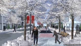 Artist's rendering of the Freezeway