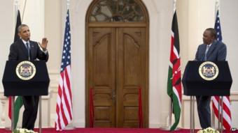 President Obama (left) and President Kenyatta