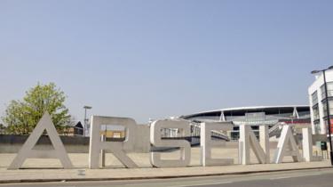 The giant Arsenal letters