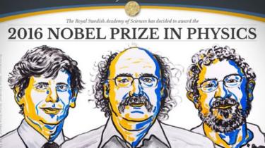 David Thouless, Duncan Haldane y Michael Kosterlitz