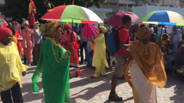 Baadhi ya raia waliohudhuria maandamano hayo