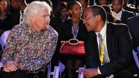Richard Branson was among the guests at the funeral ceremony of Nelson Mandela