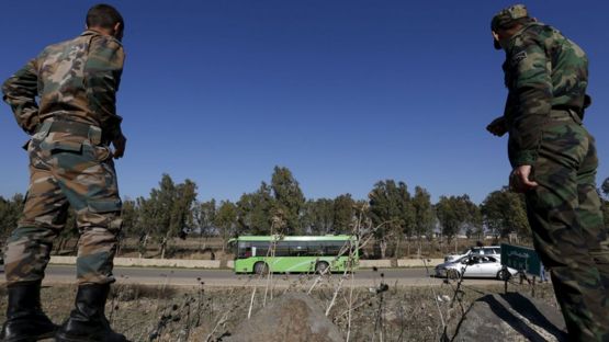 Soldados sírios em Homs