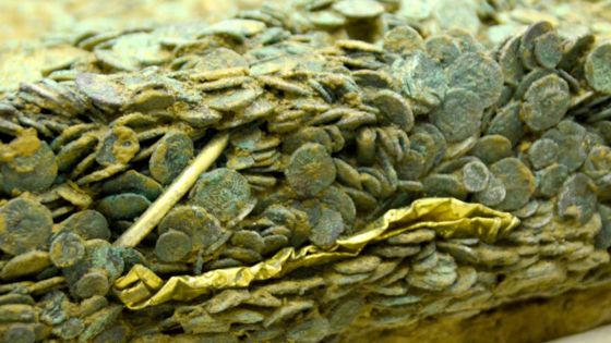 Image result for Jersey coin hoard left by Celtic tribe in flight from Caesar army.