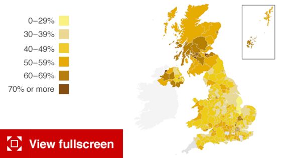 Map Uk Eu Referendum Results 