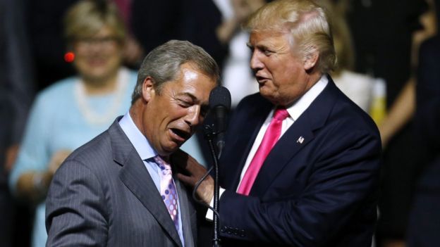 Farage y Trump