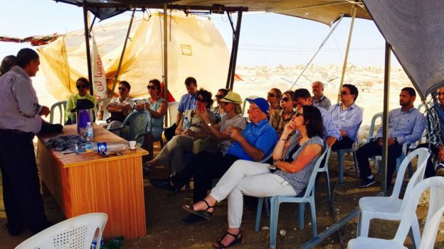 EU delegation at Susiya