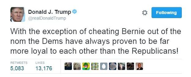Donald Trump tweets: