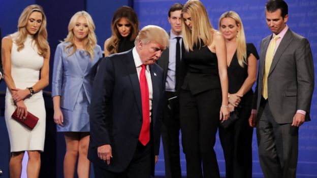 Trump family after debate