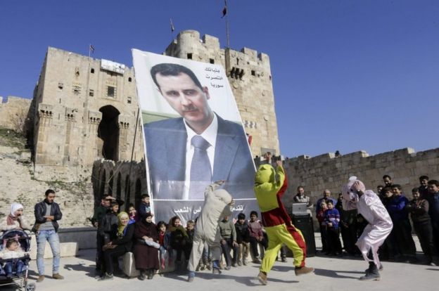 Assad supporters