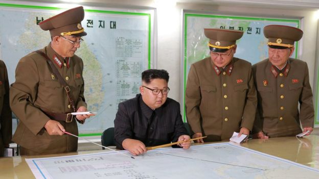 金正恩和朝鲜将军们