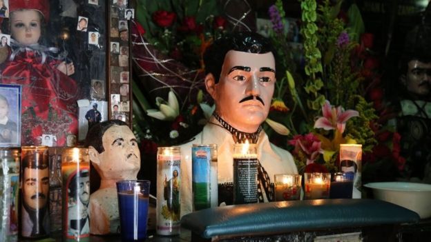 Jesus Malverde, another famous Sinaloa bandit, has a chapel dedicated to him