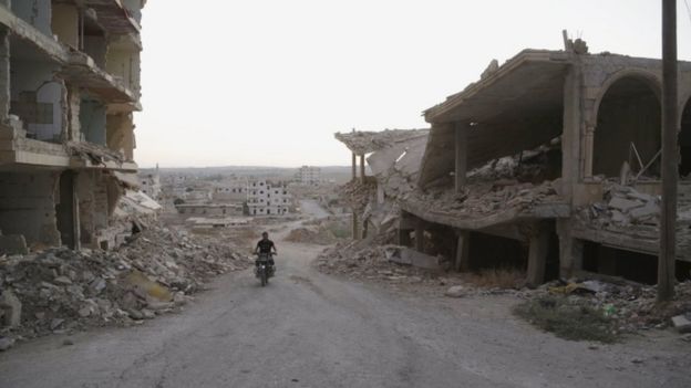 Devastation in Maarat al-Nouman near Idlib, 17 September