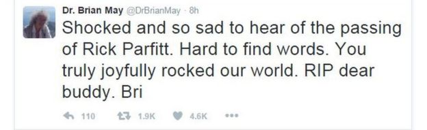 Brian May tweet
