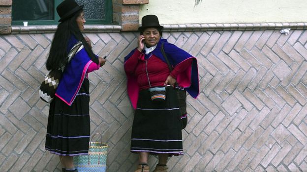 Mujer indígena colombiana