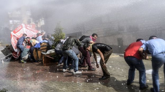 Protest in Gazi district of Istanbul. 26 July 2015