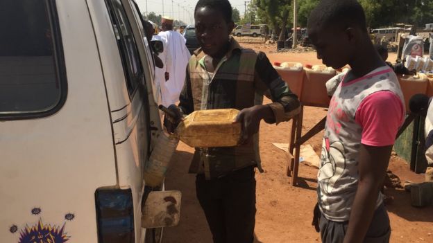 Fuel seller in Nigeria