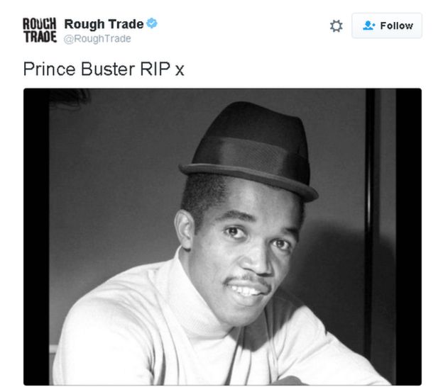 Tweet lee: Prince Buster RIP x
