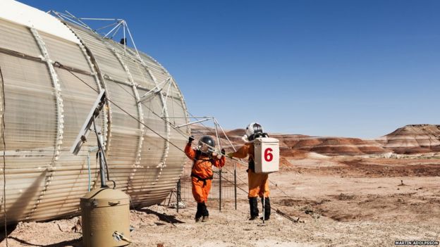 Luciana Tenorio en la base de Utah