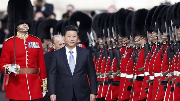 Mr Xi given guard of honour