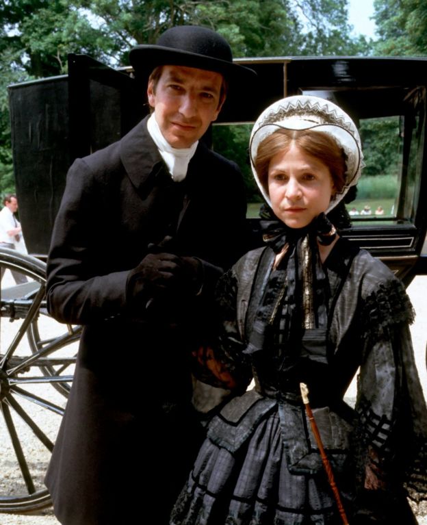 Alan Rickman and Janet Maw in a dramatisation of Anthony Trollope's stories The Barchester Chronicles