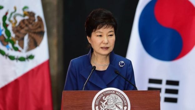 South Korean President Park Geun-hye in Mexico (04 April 2016)