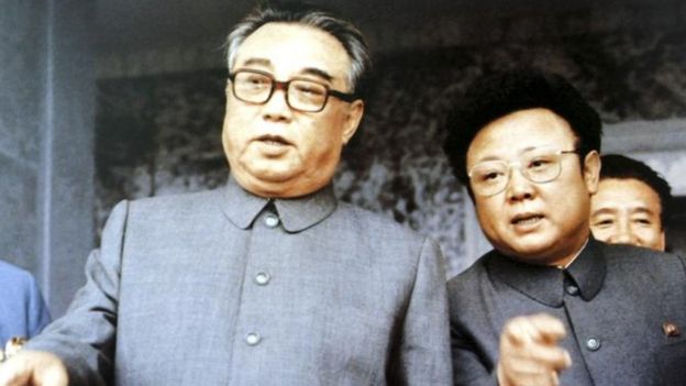 Kim Nhật Thành và Kim Jong-il tháng Chín 1983